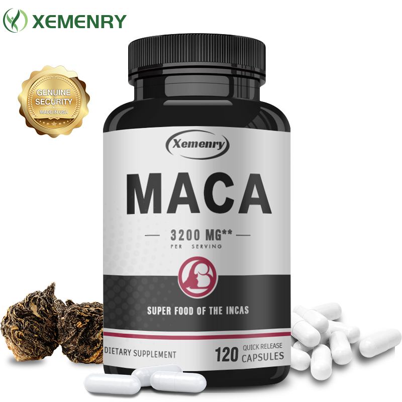Herbal Queen - Ultimate Organic Black Maca Capsule Supplement,