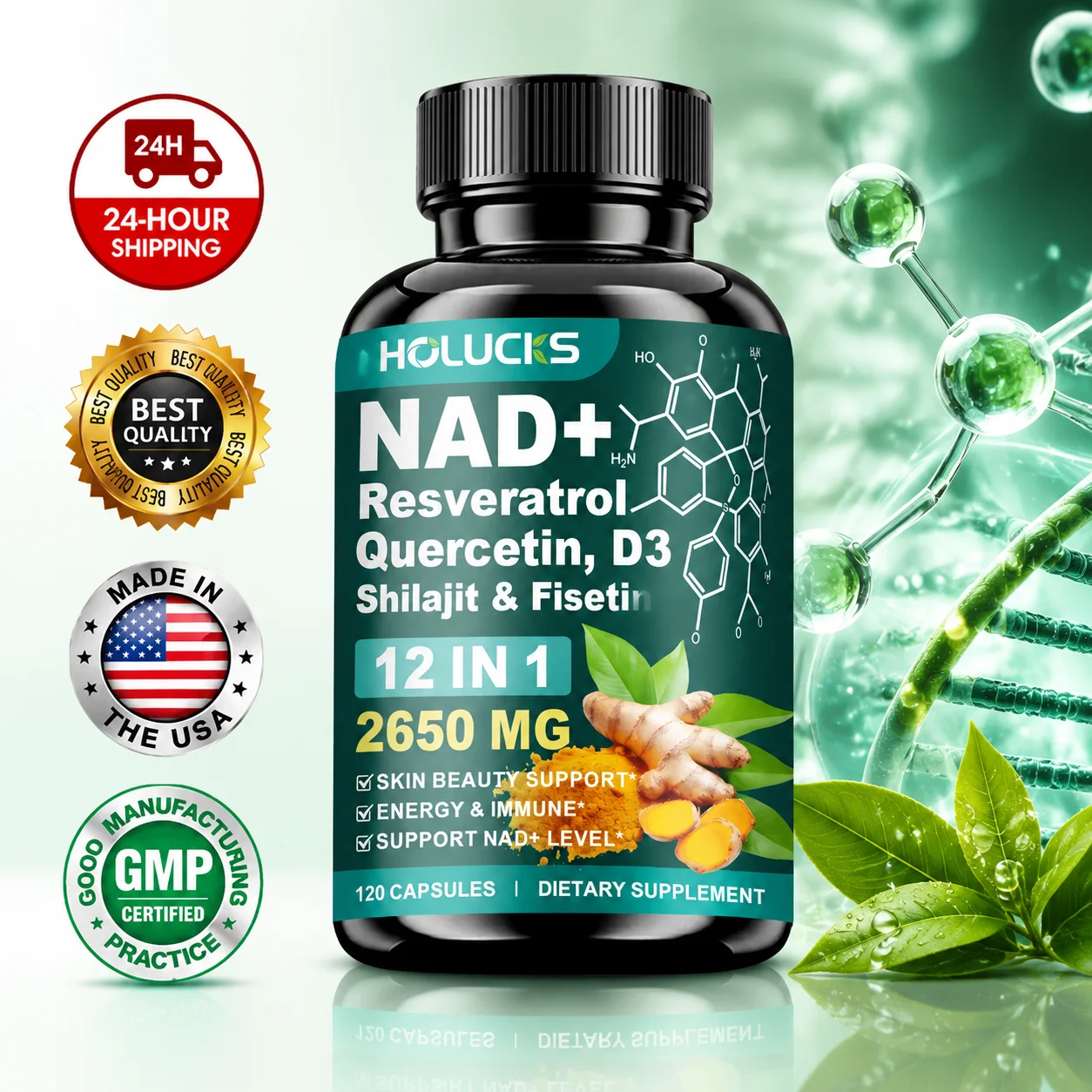 Wellness Quercetin - Высокоэффективная добавка NAD+ с кверцетином и
