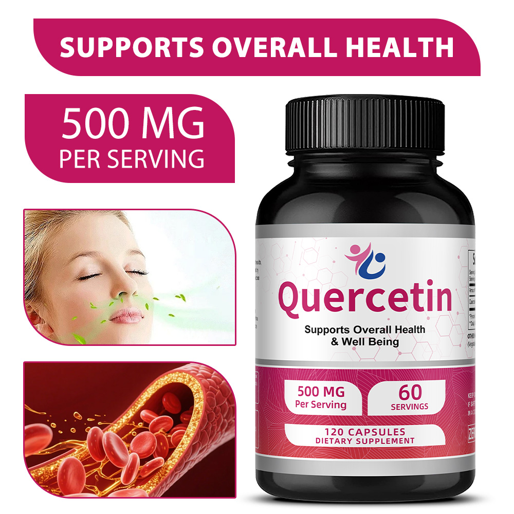 Wellness Quercetin - Капсулы с кверцетином 500 мг, антиоксидант,