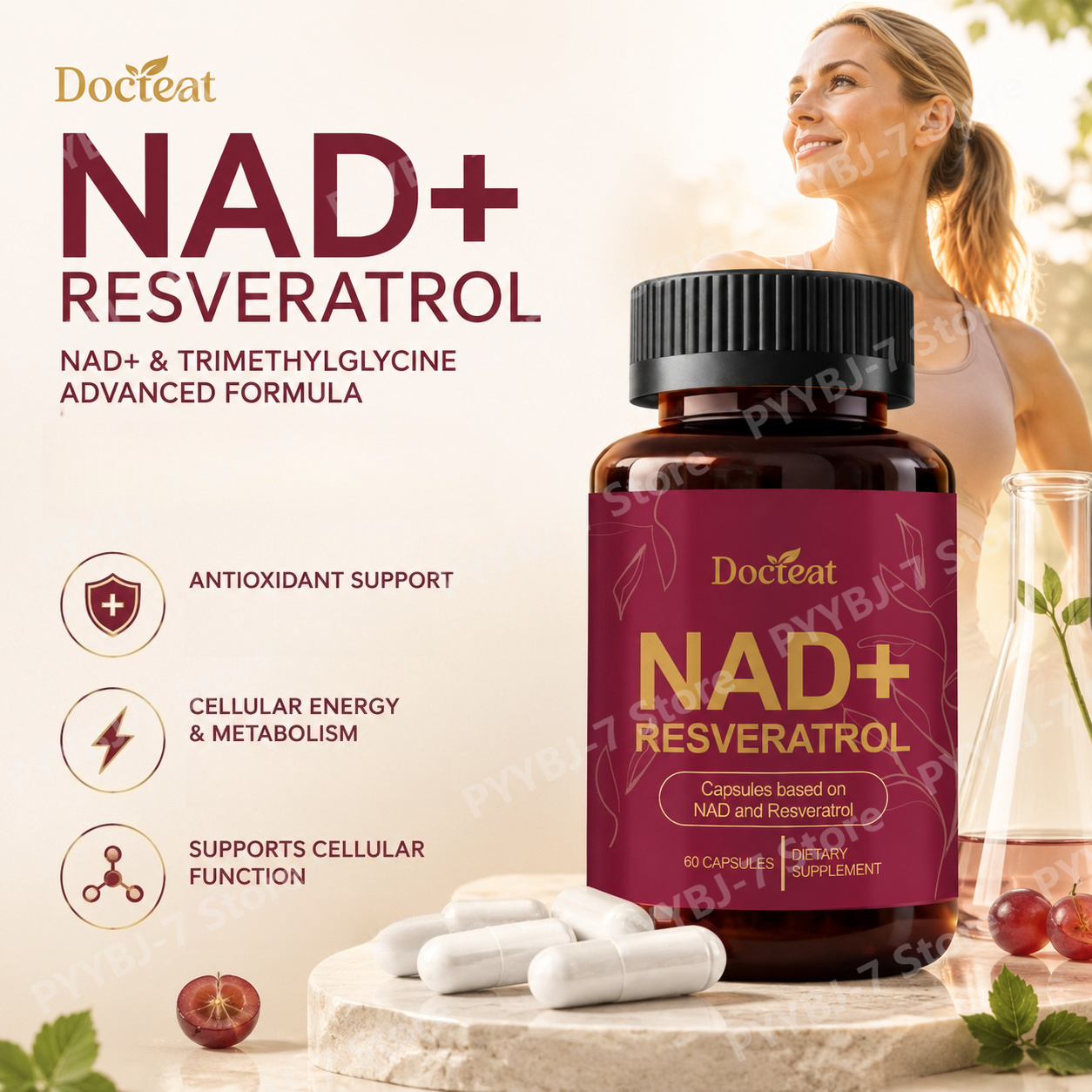 БАД NAD+ с ресвератролом, 60 к – обзор и цена Wellness Quercetin